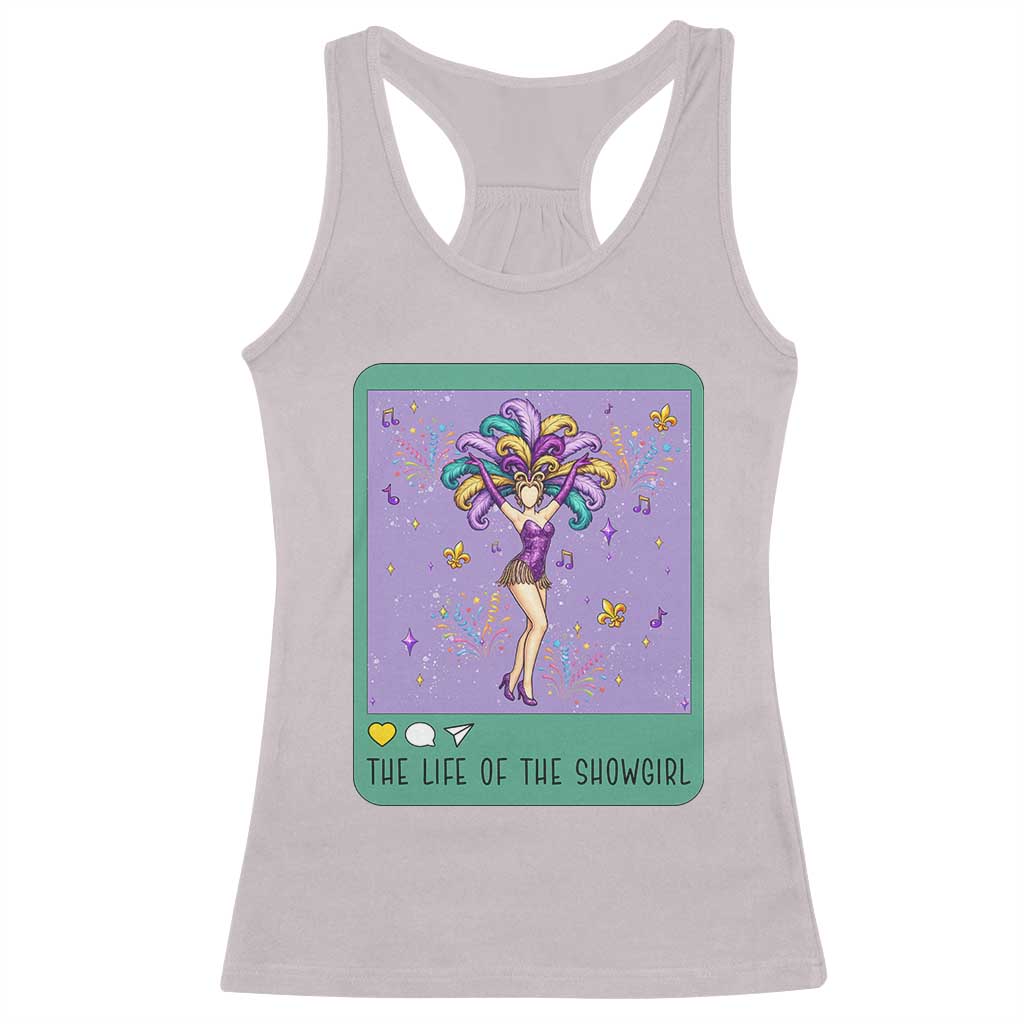 The Life Of The Mardi Gras Queen Racerback Tank Top