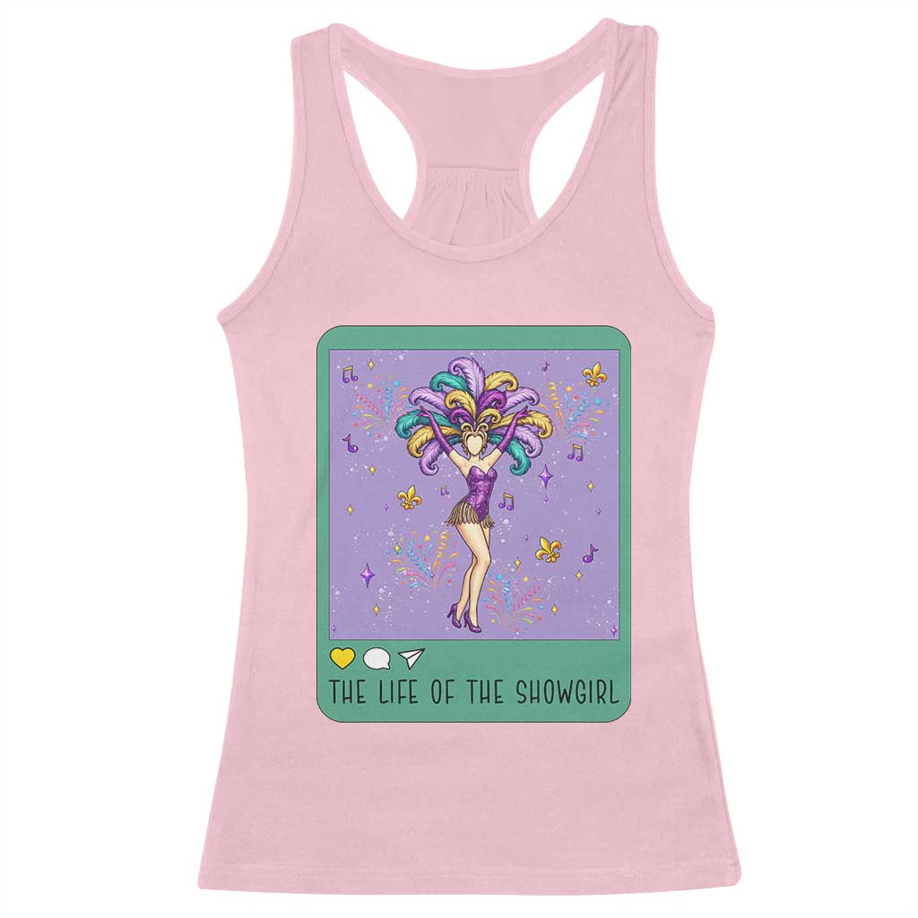 The Life Of The Mardi Gras Queen Racerback Tank Top