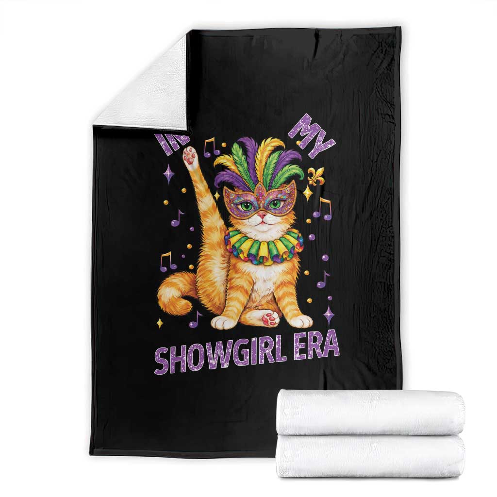 Mardi Gras Cat Throw Blanket In My Showgirl Era