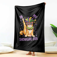 Mardi Gras Cat Throw Blanket In My Showgirl Era