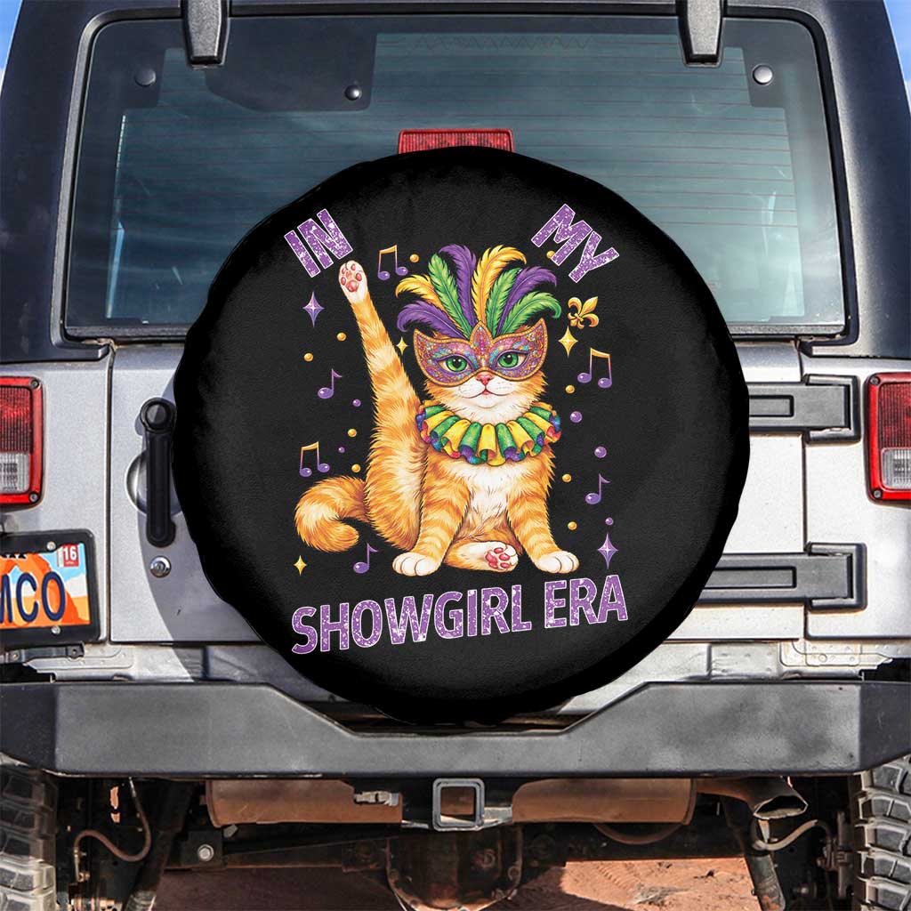 Mardi Gras Cat Spare Tire Cover In My Showgirl Era
