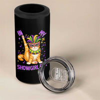 Mardi Gras Cat 4 in 1 Can Cooler Tumbler In My Showgirl Era