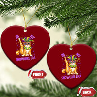 Mardi Gras Cat Ceramic Ornament In My Showgirl Era