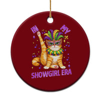 Mardi Gras Cat Ceramic Ornament In My Showgirl Era