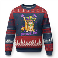 Mardi Gras Cat Ugly Christmas Sweater In My Showgirl Era