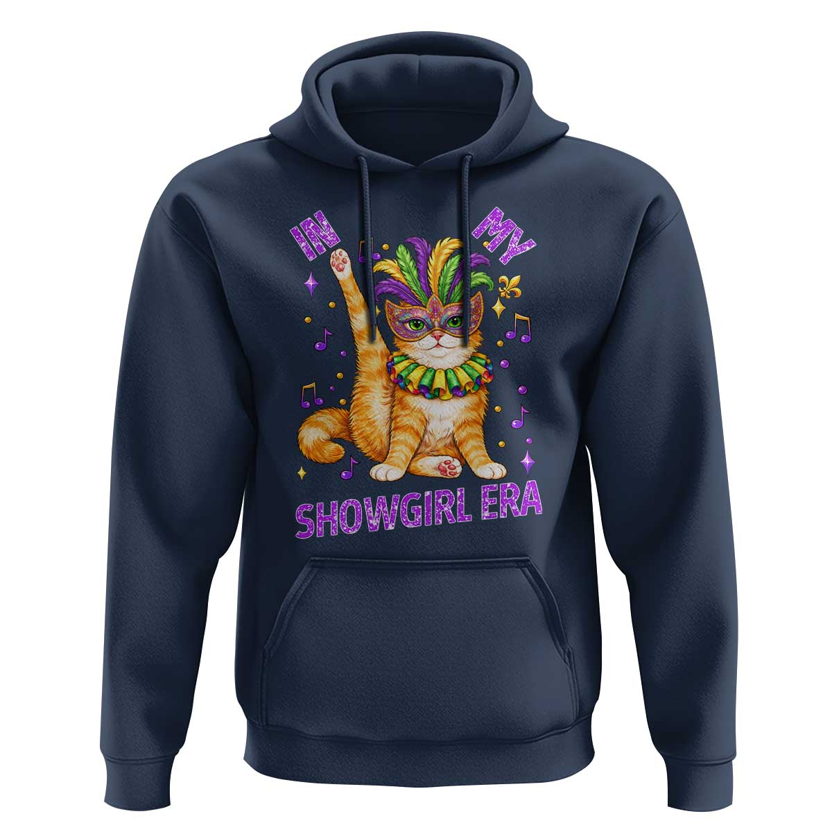 Mardi Gras Cat Hoodie In My Showgirl Era