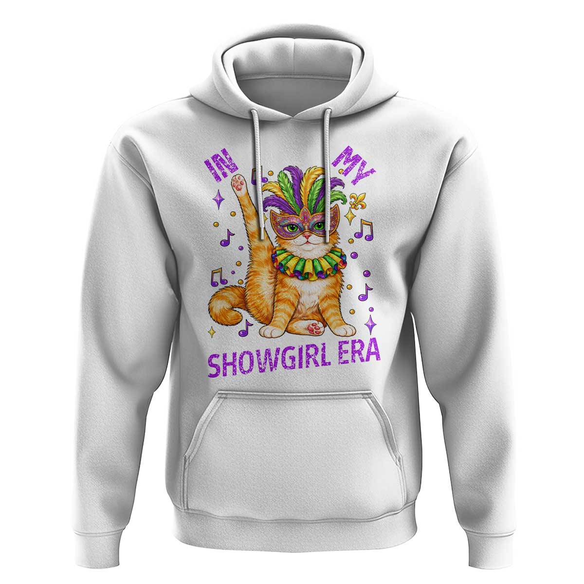 Mardi Gras Cat Hoodie In My Showgirl Era