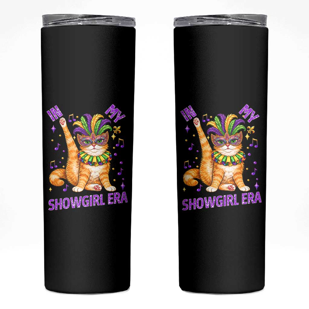Mardi Gras Cat Skinny Tumbler In My Showgirl Era