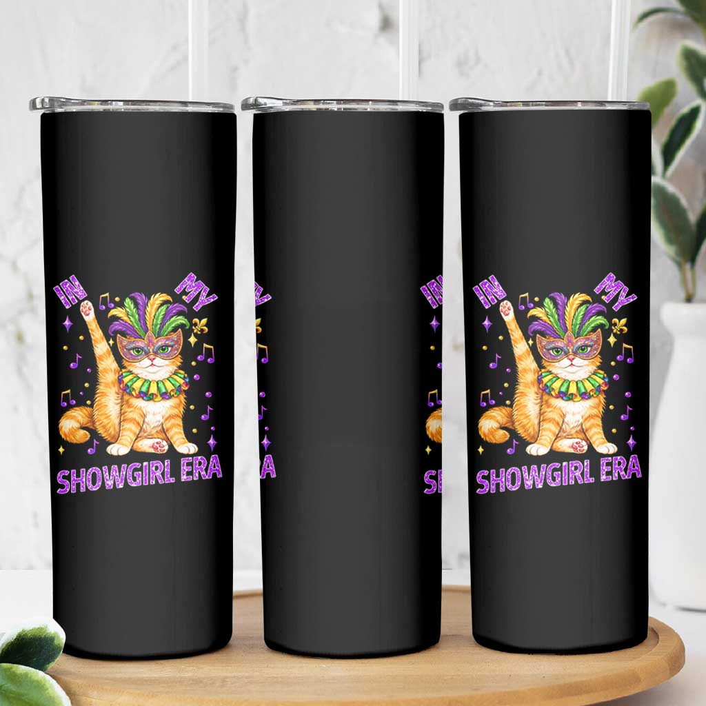 Mardi Gras Cat Skinny Tumbler In My Showgirl Era