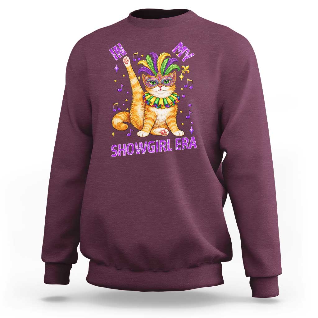 Mardi Gras Cat Sweatshirt In My Showgirl Era