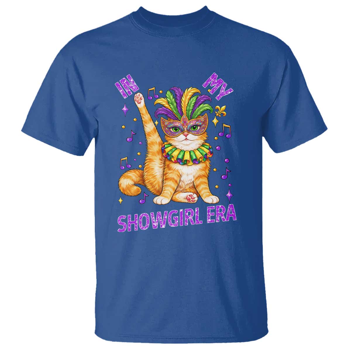 Mardi Gras Cat T Shirt In My Showgirl Era