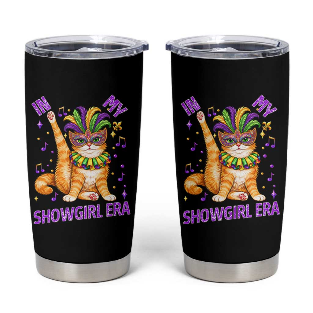 Mardi Gras Cat Tumbler Cup In My Showgirl Era