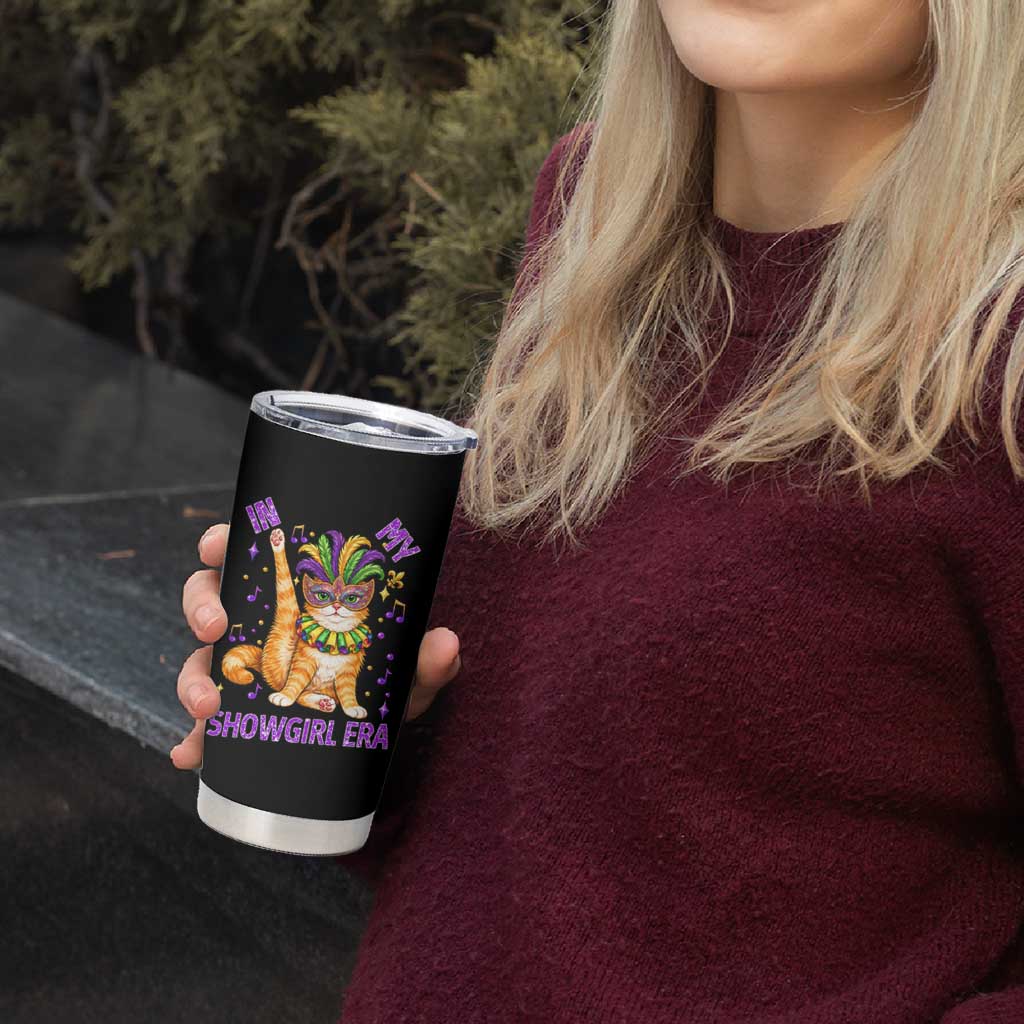 Mardi Gras Cat Tumbler Cup In My Showgirl Era