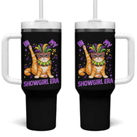 Mardi Gras Cat Tumbler With Handle In My Showgirl Era