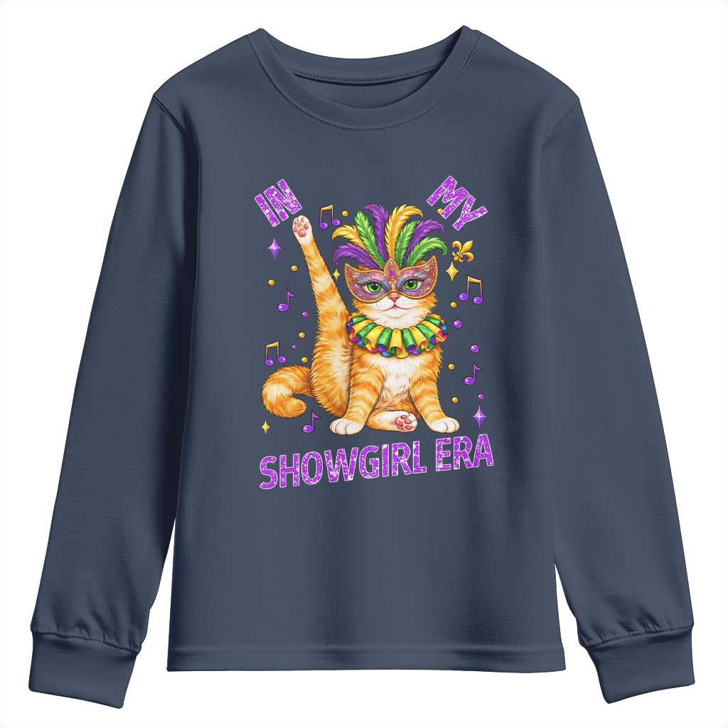 Mardi Gras Cat Youth Sweatshirt In My Showgirl Era