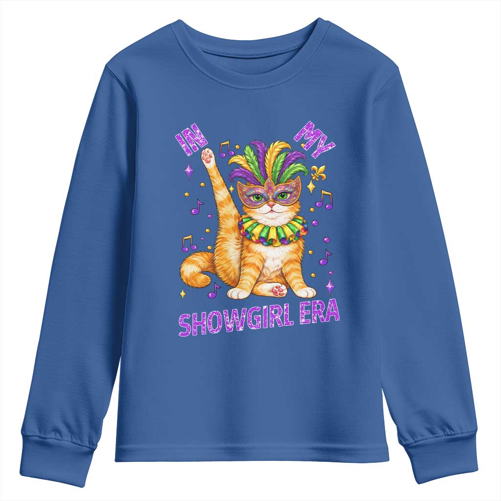 Mardi Gras Cat Youth Sweatshirt In My Showgirl Era