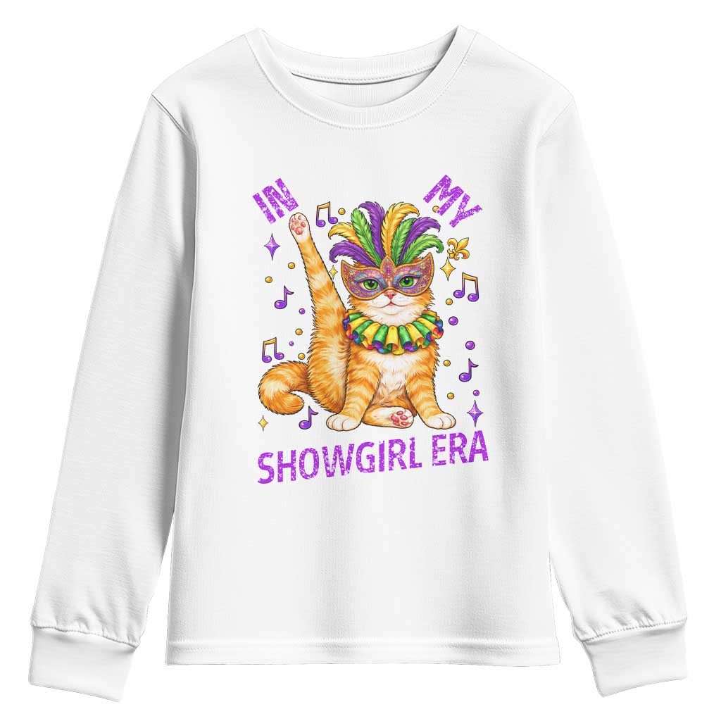Mardi Gras Cat Youth Sweatshirt In My Showgirl Era
