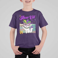 Cute Mardi Gras Cat T Shirt For Kid The Life Of The Showgirl