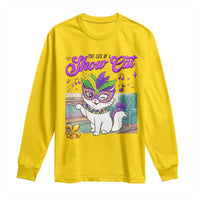 Cute Mardi Gras Cat Long Sleeve Shirt The Life Of The Showgirl