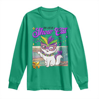 Cute Mardi Gras Cat Long Sleeve Shirt The Life Of The Showgirl