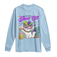 Cute Mardi Gras Cat Long Sleeve Shirt The Life Of The Showgirl