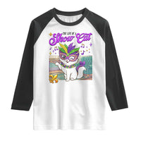 Cute Mardi Gras Cat Raglan Shirt The Life Of The Showgirl