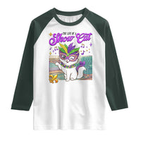 Cute Mardi Gras Cat Raglan Shirt The Life Of The Showgirl