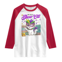Cute Mardi Gras Cat Raglan Shirt The Life Of The Showgirl