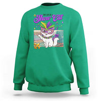 Cute Mardi Gras Cat Sweatshirt The Life Of The Showgirl
