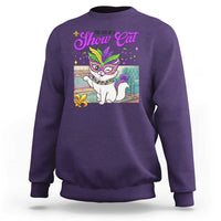 Cute Mardi Gras Cat Sweatshirt The Life Of The Showgirl