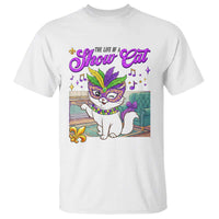 Cute Mardi Gras Cat T Shirt The Life Of The Showgirl
