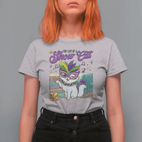 Cute Mardi Gras Cat T Shirt For Women The Life Of The Showgirl