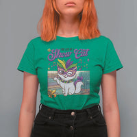 Cute Mardi Gras Cat T Shirt For Women The Life Of The Showgirl
