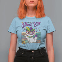 Cute Mardi Gras Cat T Shirt For Women The Life Of The Showgirl