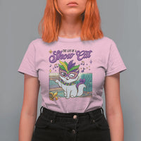 Cute Mardi Gras Cat T Shirt For Women The Life Of The Showgirl