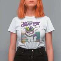 Cute Mardi Gras Cat T Shirt For Women The Life Of The Showgirl
