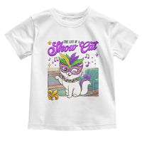 Cute Mardi Gras Cat Toddler T Shirt The Life Of The Showgirl