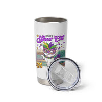 Cute Mardi Gras Cat Tumbler Cup The Life Of The Showgirl