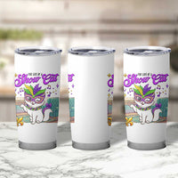 Cute Mardi Gras Cat Tumbler Cup The Life Of The Showgirl