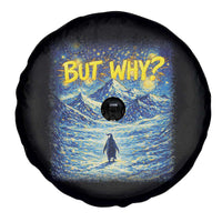 But Why Penguin Spare Tire Cover Starry Night Van Gogh Nihilist Penguin Hiking