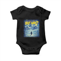 But Why Penguin Baby Onesie Starry Night Van Gogh Nihilist Penguin Hiking