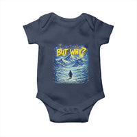 But Why Penguin Baby Onesie Starry Night Van Gogh Nihilist Penguin Hiking