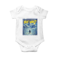 But Why Penguin Baby Onesie Starry Night Van Gogh Nihilist Penguin Hiking