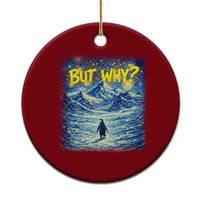 But Why Penguin Ceramic Ornament Starry Night Van Gogh Nihilist Penguin Hiking