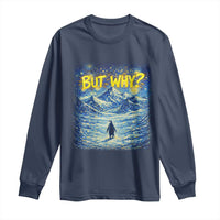 But Why Penguin Long Sleeve Shirt Starry Night Van Gogh Nihilist Penguin Hiking