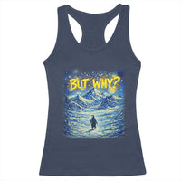 But Why Penguin Racerback Tank Top Starry Night Van Gogh Nihilist Penguin Hiking
