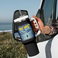But Why Penguin Tumbler With Handle Starry Night Van Gogh Nihilist Penguin Hiking