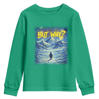 But Why Penguin Youth Sweatshirt Starry Night Van Gogh Nihilist Penguin Hiking