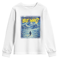 But Why Penguin Youth Sweatshirt Starry Night Van Gogh Nihilist Penguin Hiking