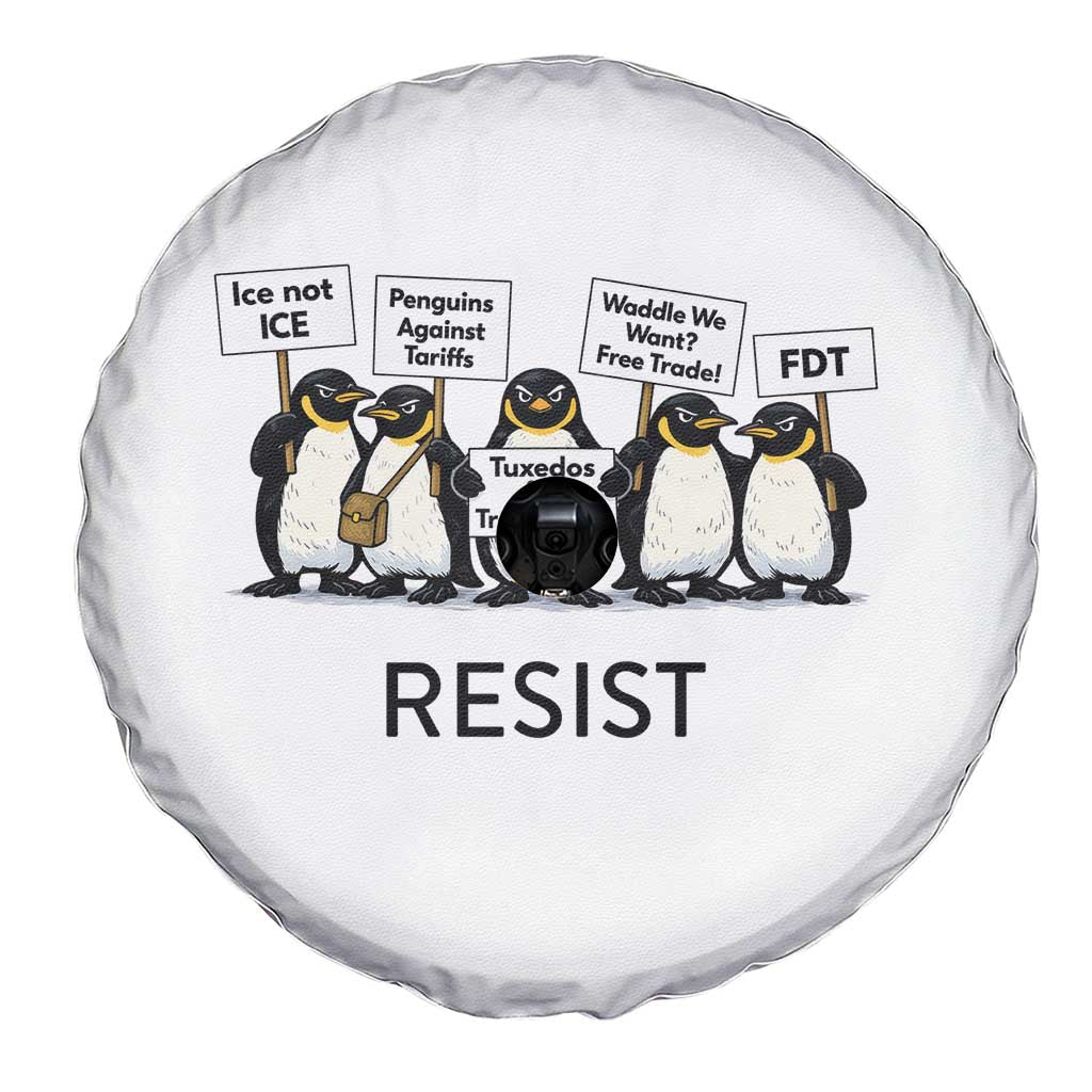 Penguins Resist Spare Tire Cover Nihilist Penguin Anti-Government Meme